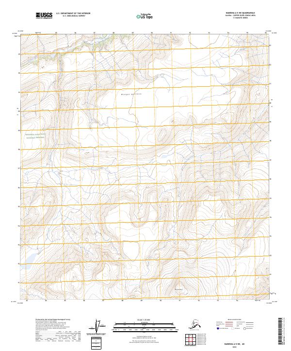 Nabesna A-5 NE topographic map thumbnail