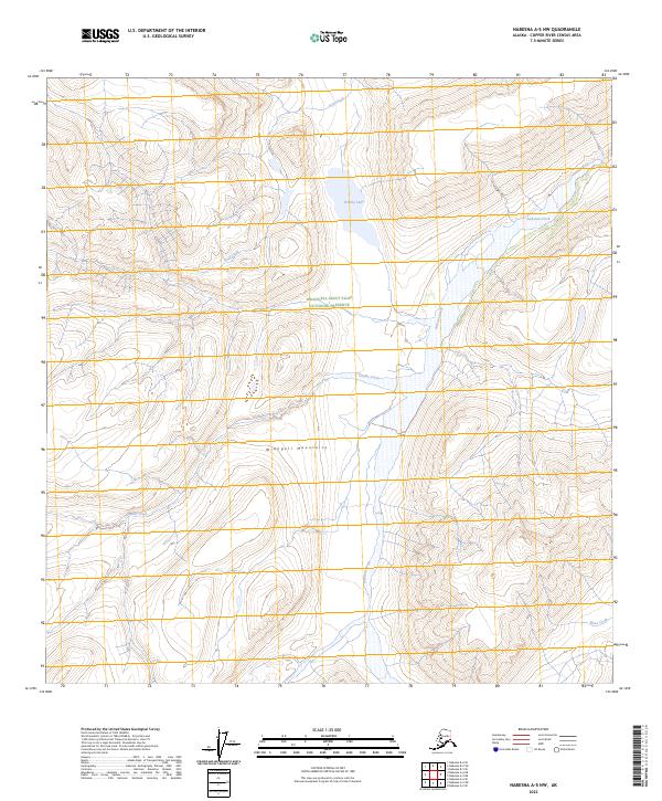 Nabesna A-5 NW topographic map thumbnail