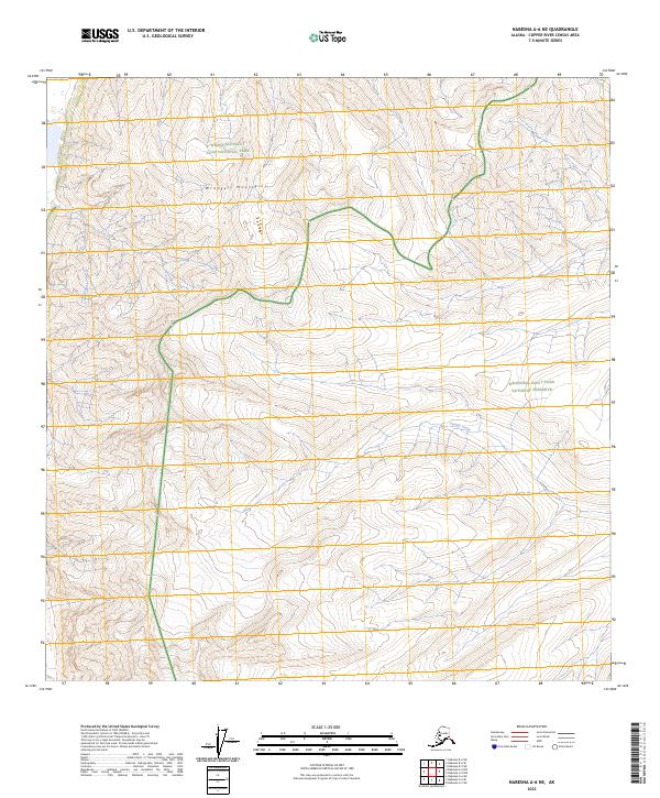 Nabesna A-6 NE topographic map thumbnail