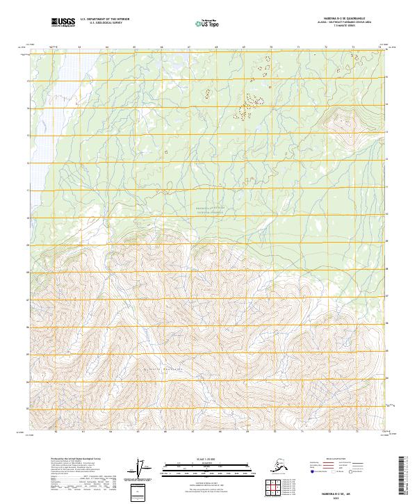 Nabesna B-2 SE topographic map thumbnail