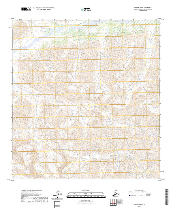 Nabesna B-3 SE topographic map thumbnail