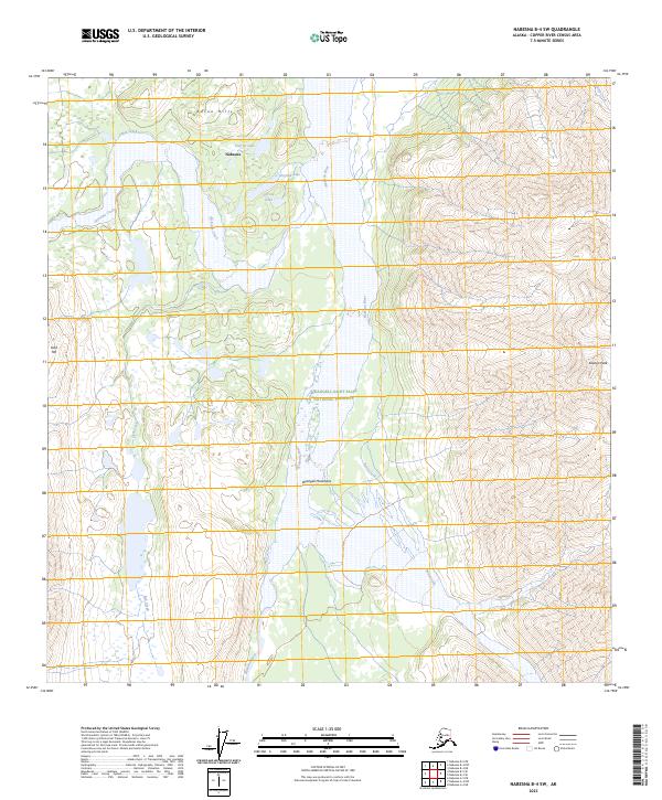 Nabesna B-4 SW topographic map thumbnail