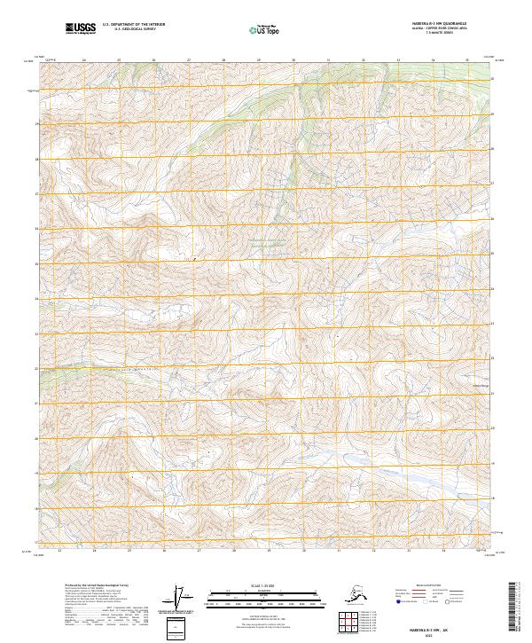 Nabesna B-3 NW topographic map thumbnail