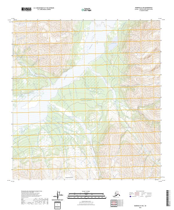 Nabesna B-4 NE topographic map thumbnail