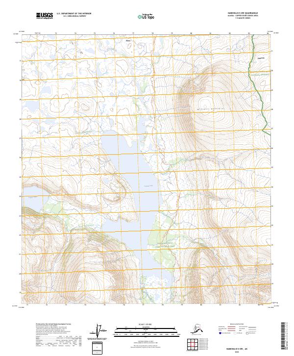 Nabesna B-5 NW topographic map thumbnail