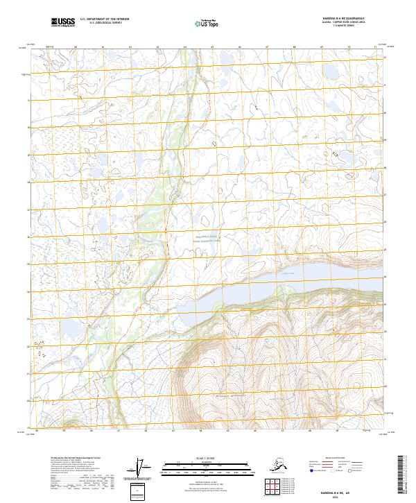 Nabesna B-6 NE topographic map thumbnail
