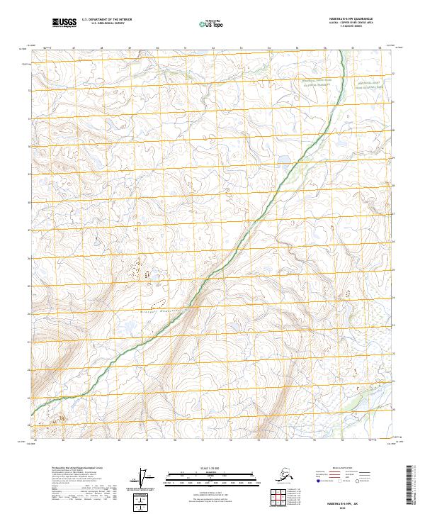 Nabesna B-6 NW topographic map thumbnail