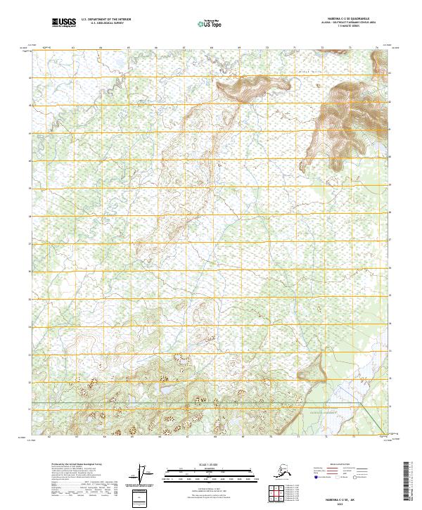 Nabesna C-2 SE topographic map thumbnail