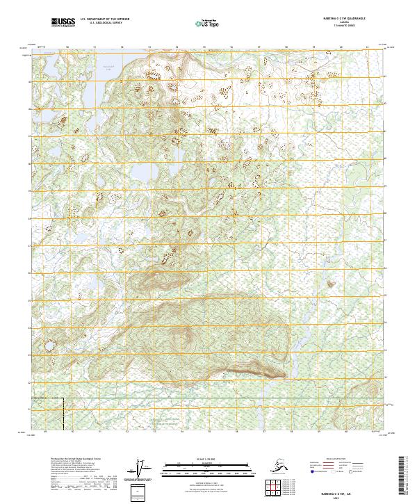 Nabesna C-2 SW topographic map thumbnail