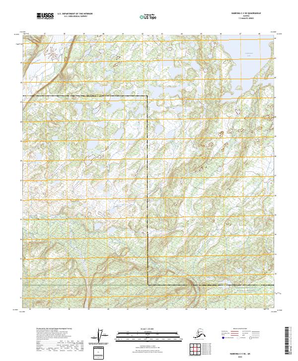 Nabesna C-3 SE topographic map thumbnail