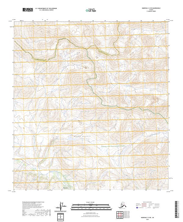 Nabesna C-4 SW topographic map thumbnail