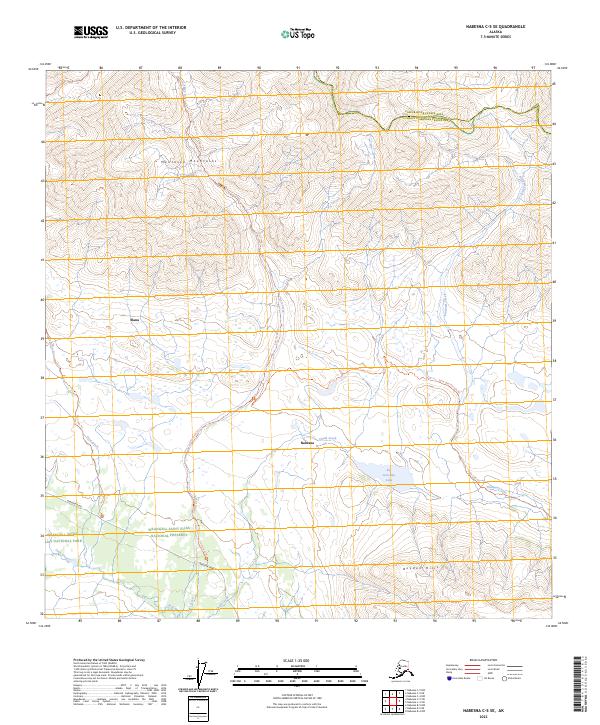Nabesna C-5 SE topographic map thumbnail