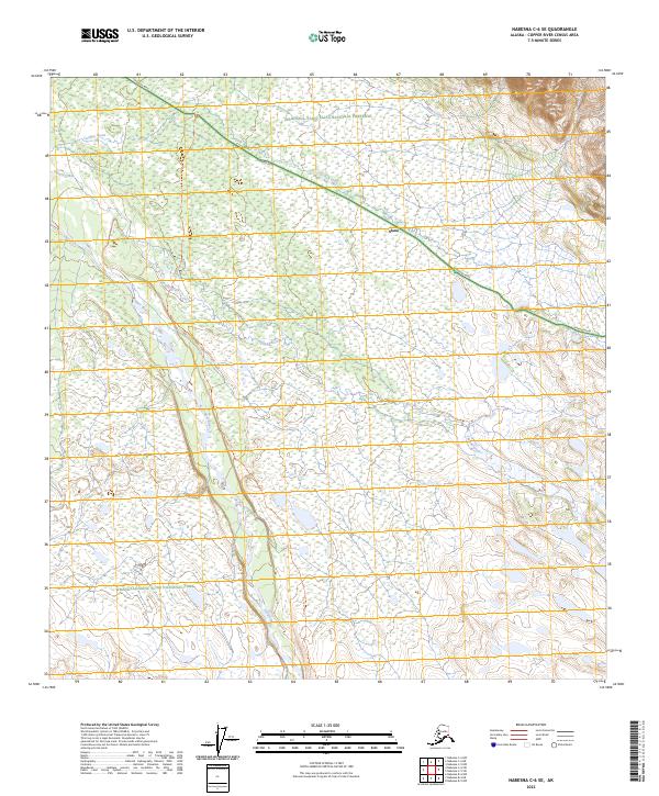 Nabesna C-6 SE topographic map thumbnail