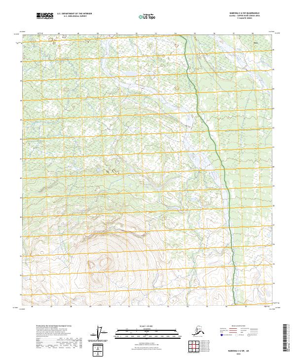 Nabesna C-6 SW topographic map thumbnail