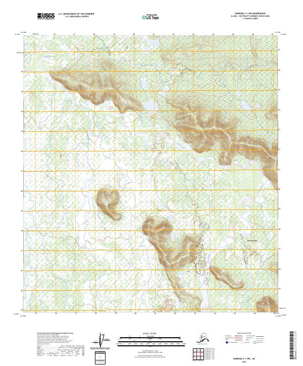 Nabesna C-1 NW topographic map thumbnail