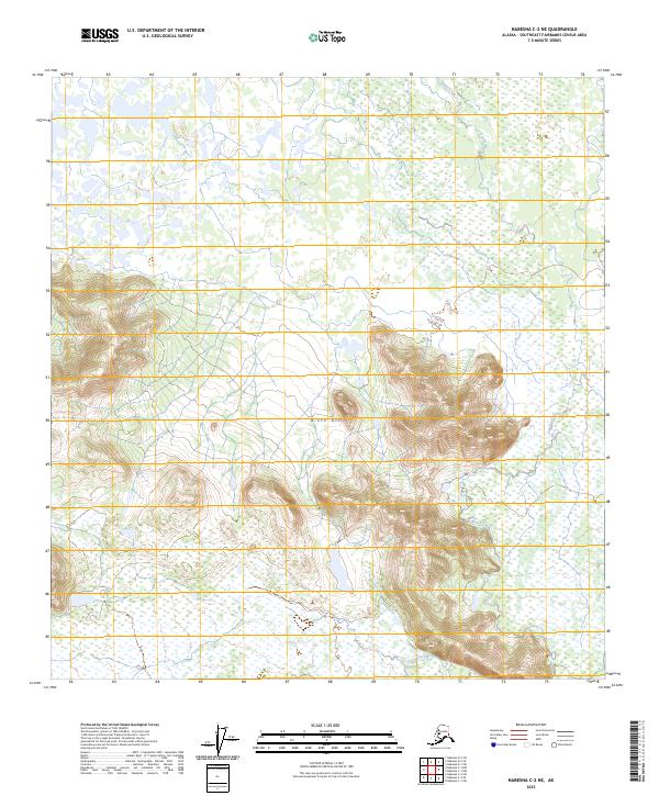 Nabesna C-2 NE topographic map thumbnail