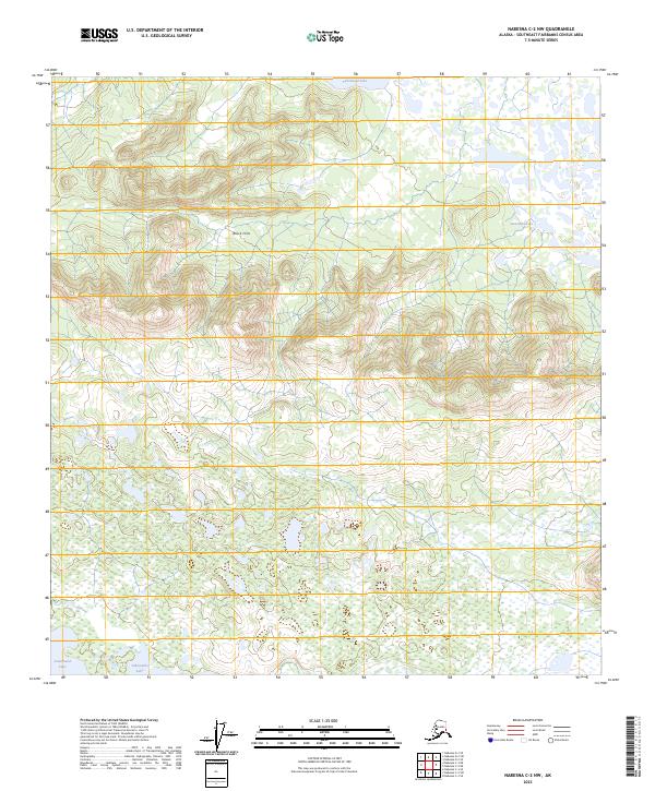 Nabesna C-2 NW topographic map thumbnail