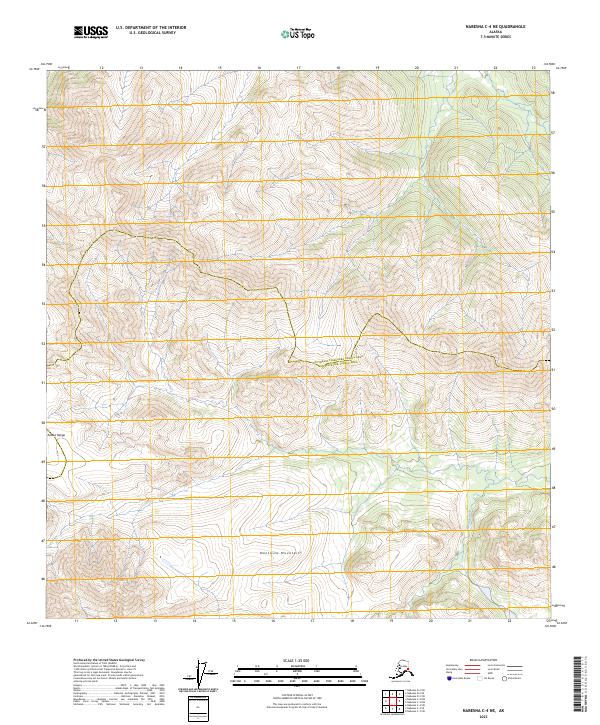 Nabesna C-4 NE topographic map thumbnail