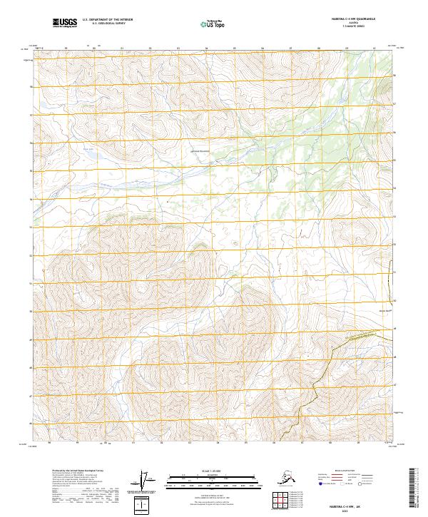 Nabesna C-4 NW topographic map thumbnail