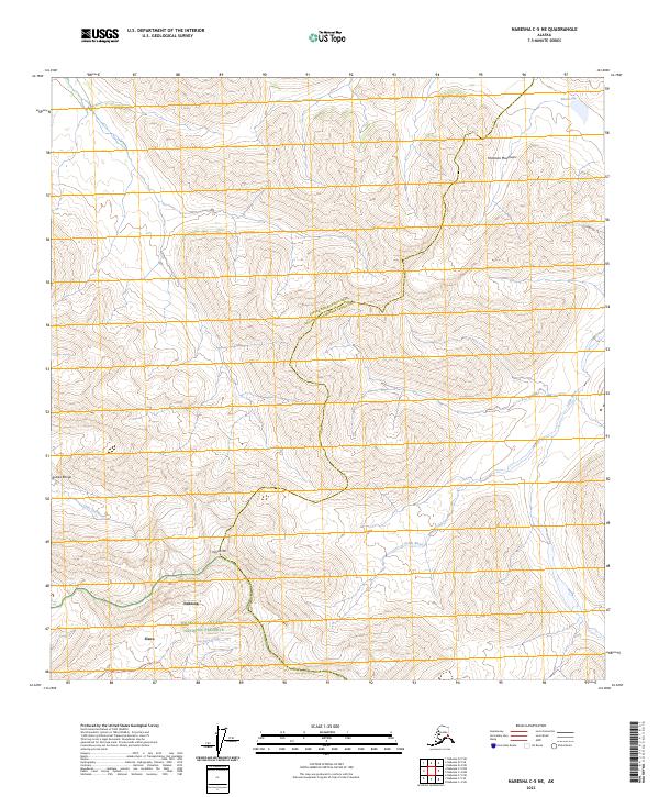Nabesna C-5 NE topographic map thumbnail