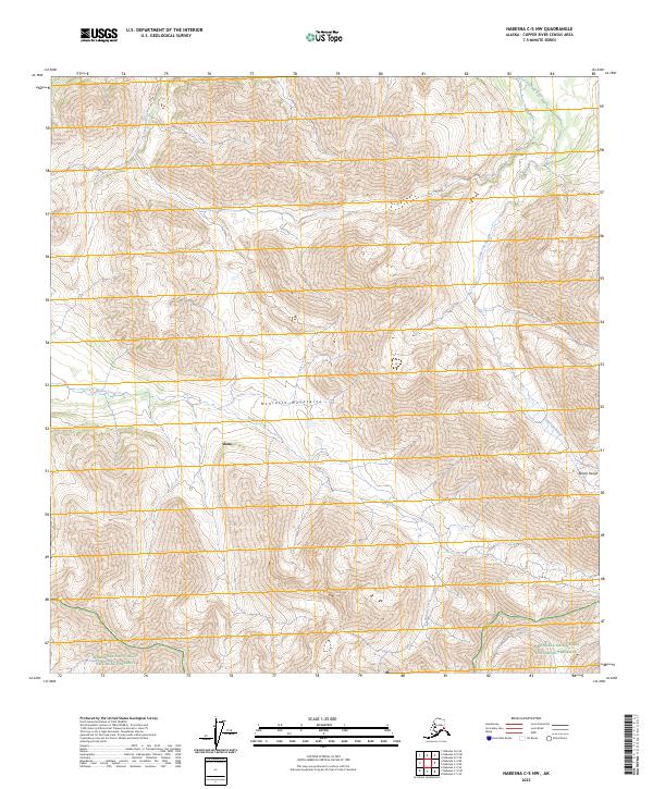 Nabesna C-5 NW topographic map thumbnail