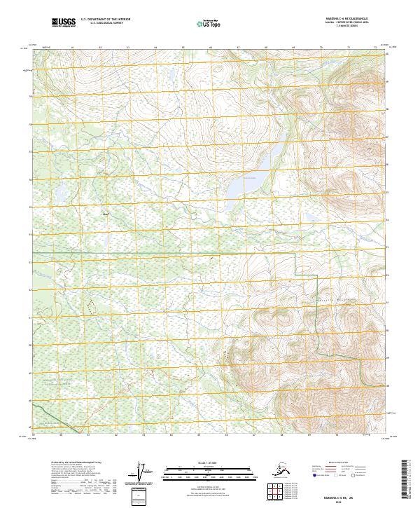 Nabesna C-6 NE topographic map thumbnail