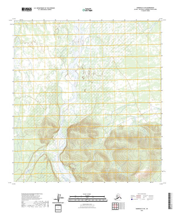 Nabesna D-3 SE topographic map thumbnail