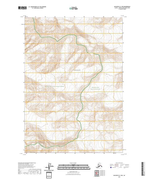 McCarthy A-1 NW 2023 topographic map thumbnail