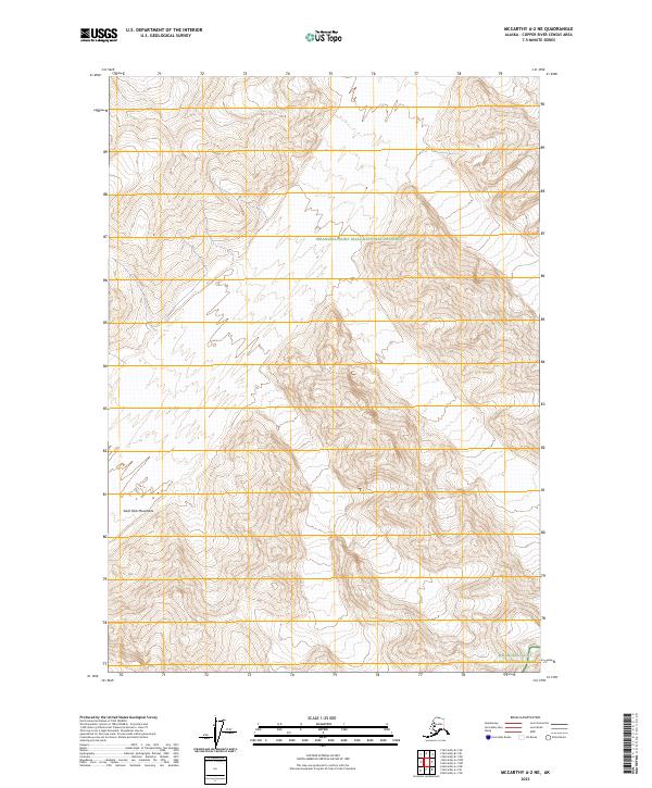 McCarthy A-2 NE topographic map thumbnail