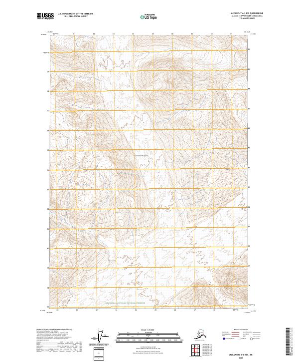 McCarthy A-2 NW 2023 topographic map thumbnail