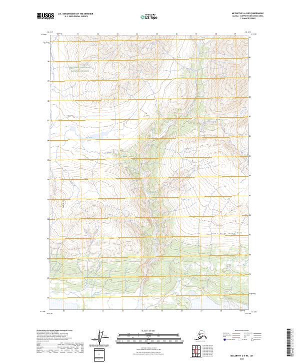 McCarthy A-4 NE topographic map thumbnail