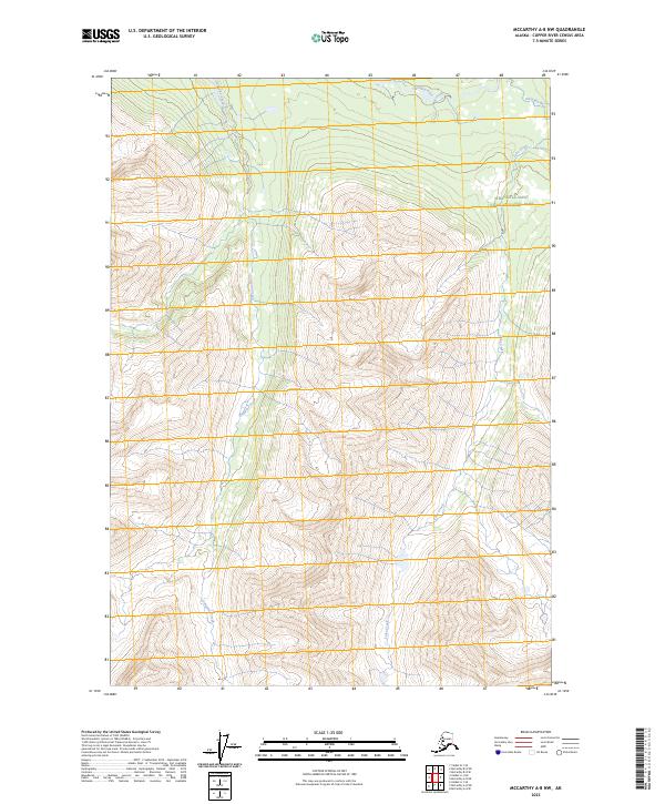 McCarthy A-8 NW 2023 topographic map thumbnail