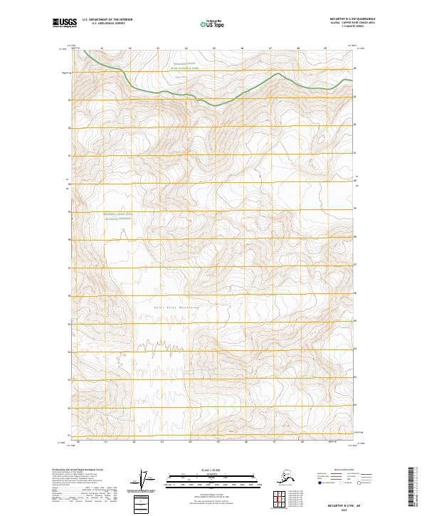 McCarthy B-2 SW 2023 topographic map thumbnail