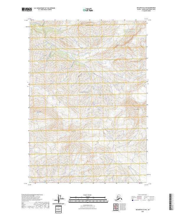 McCarthy B-4 SW 2023 topographic map thumbnail