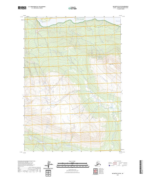 McCarthy B-8 SW 2023 topographic map thumbnail