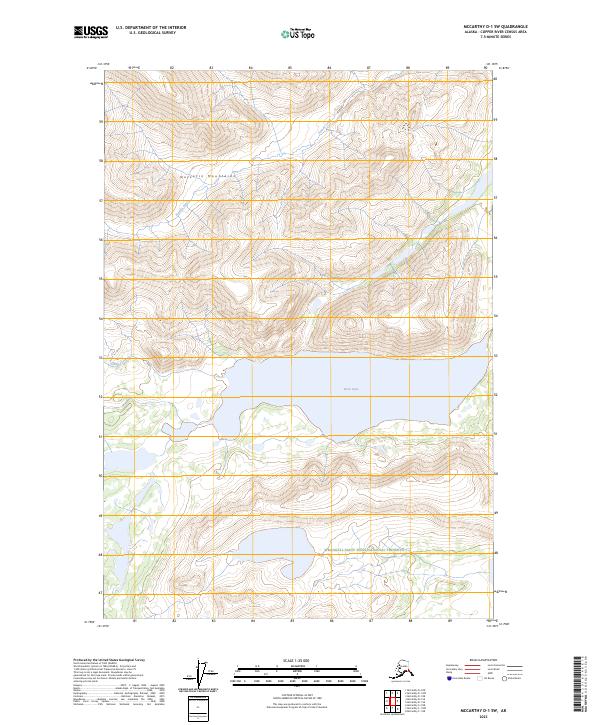 McCarthy D-1 SW topographic map thumbnail