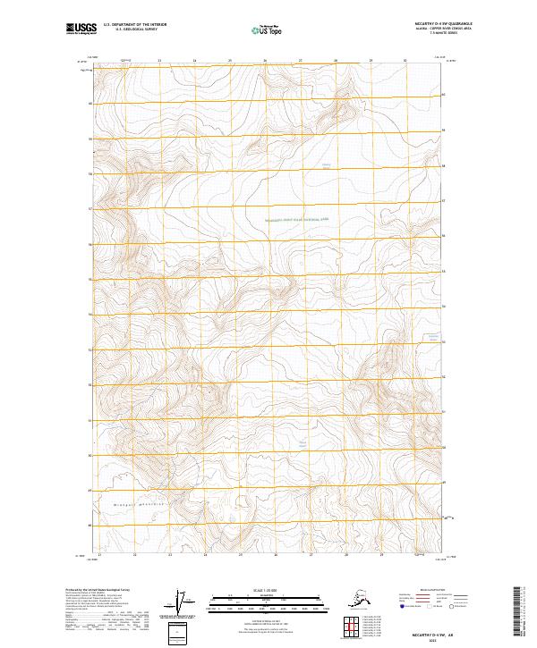 McCarthy D-4 SW 2023 topographic map thumbnail