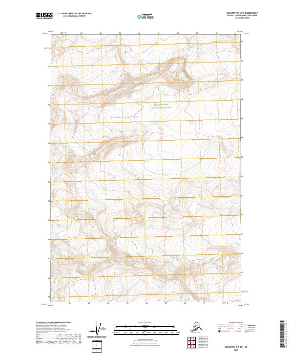 McCarthy D-5 SW 2023 topographic map thumbnail