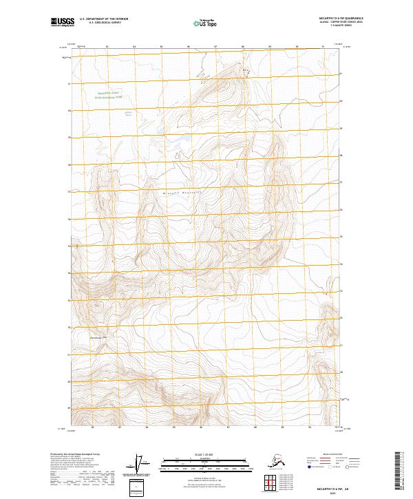 McCarthy D-6 SW 2023 topographic map thumbnail