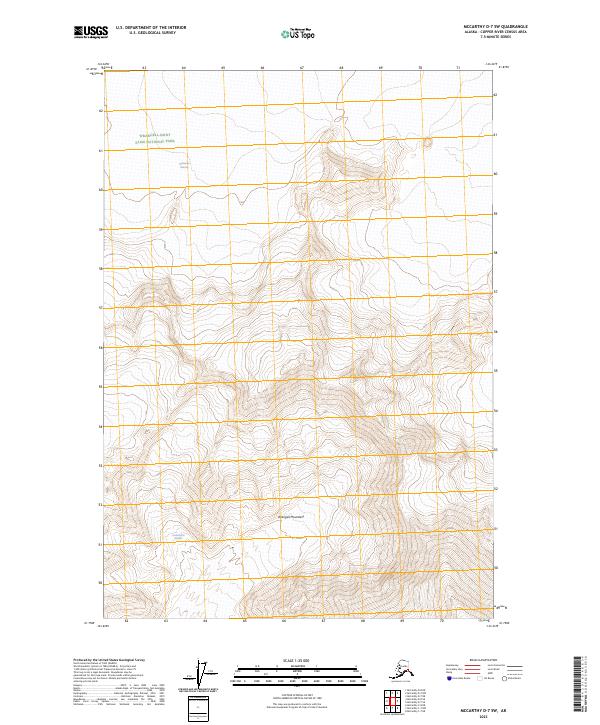 McCarthy D-7 SW 2023 topographic map thumbnail
