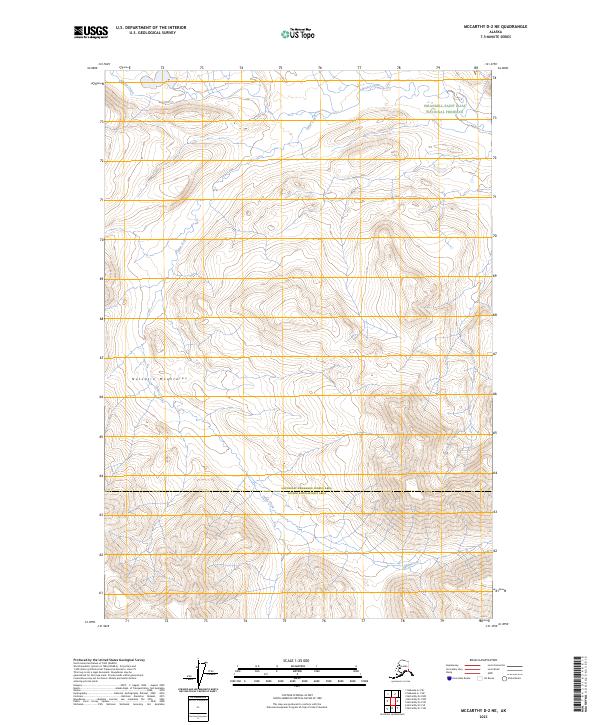 McCarthy D-2 NE 2023 topographic map thumbnail