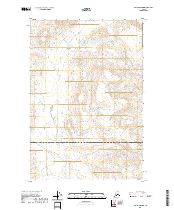McCarthy D-2 NW topographic map thumbnail