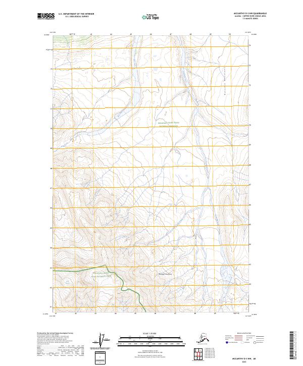 McCarthy D-3 NW 2023 topographic map thumbnail