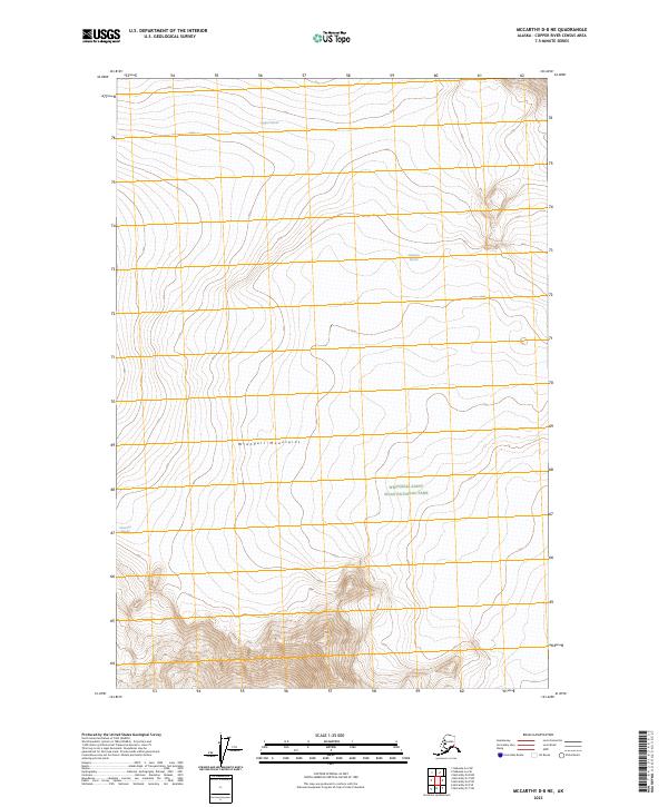 McCarthy D-8 NE topographic map thumbnail