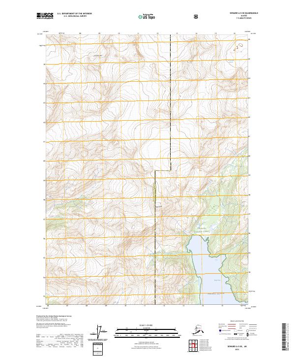 Seward A-5 SE topographic map thumbnail