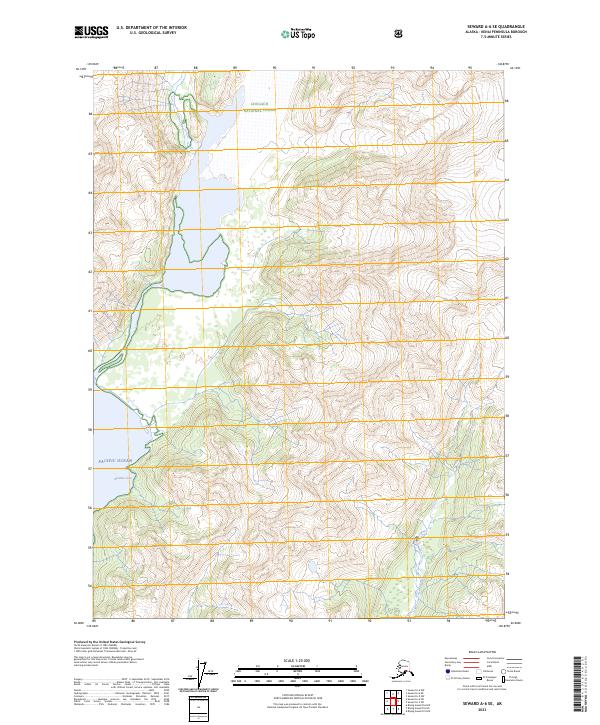 Seward A-6 SE 2023 topographic map thumbnail