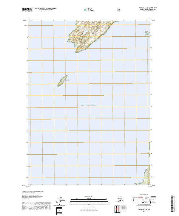 Seward A-2 NE 2023 topographic map thumbnail