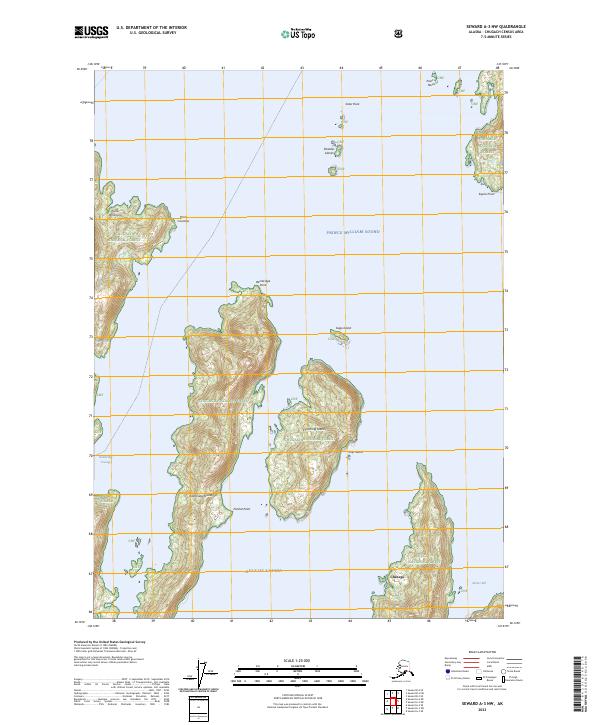 Seward A-3 NW topographic map thumbnail