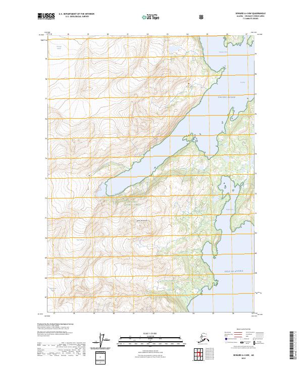 Seward A-4 NW topographic map thumbnail