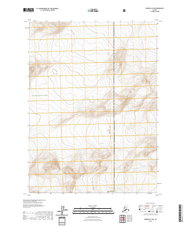 Seward A-5 NE topographic map thumbnail